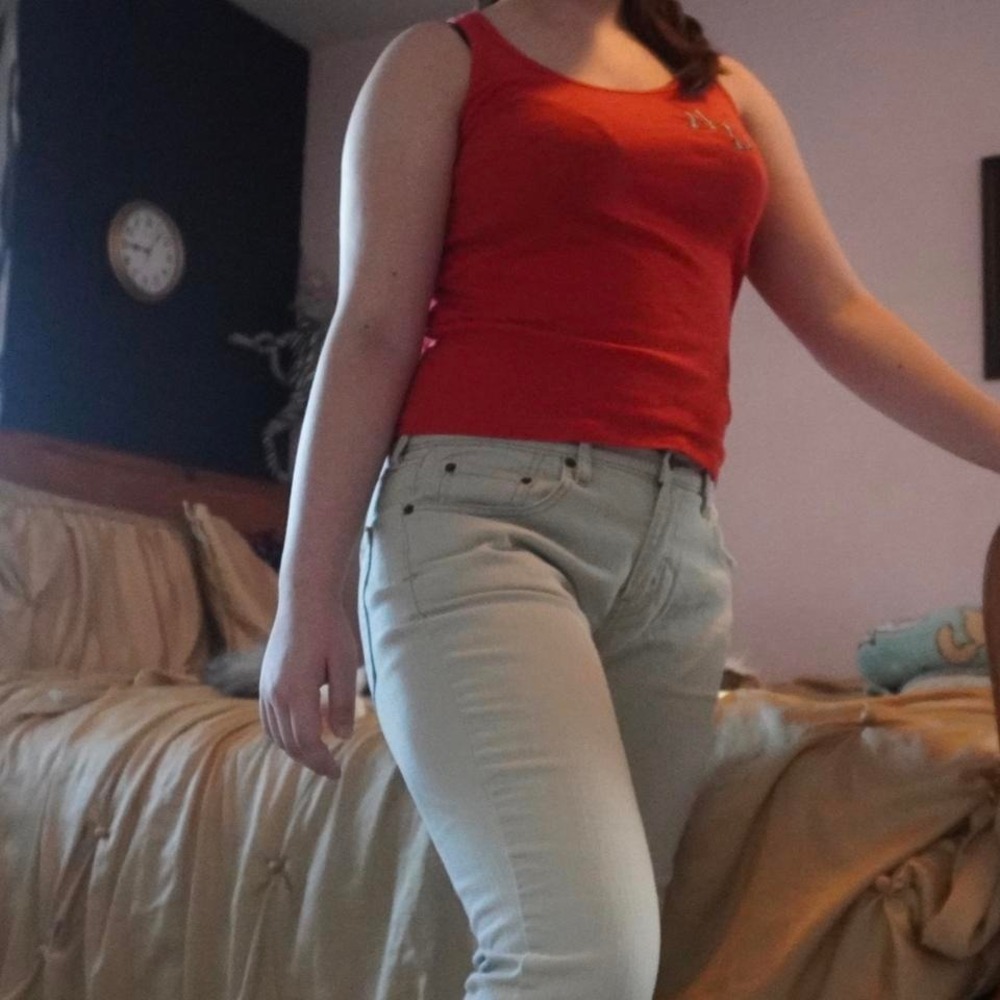 Very cute Harley Davidson red tank top y2k early 2000s shirt size small
